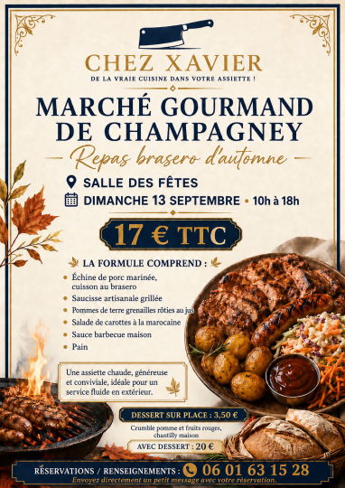 Traiteur chez Xavier au marché gourmand